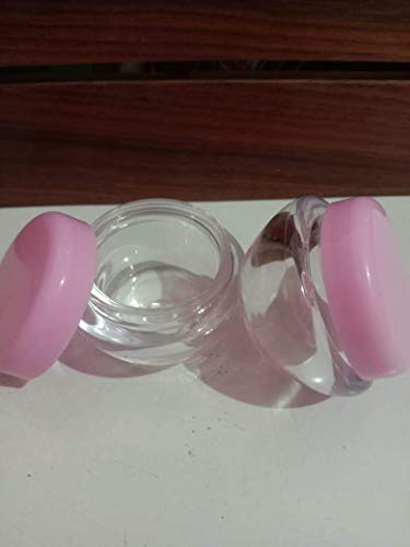 WHOLE MART® Makeup Cosmetic Face Cream Jar Pot Empty Bottle Container - transparent 2Pcs 3 WHOLE MART® Makeup Cosmetic Face Cream Jar Pot Empty Bottle Container - transparent 2Pcs - Image 3