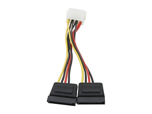 Nippon Labs POW-S6800-6IN 5.25 Male to SATA x 2internal DC Adaptor Cable