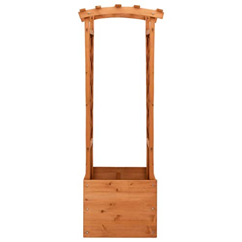 Vigleco Pflanzkasten mit Spalier 49x39x130 cm Tannenholz – Bild 3