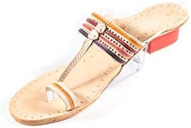 Pancharangi Ladies Kolhapuri Ethnic Footwear by vhaan made in best quality Pure leather For Ladies