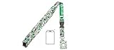 DC Comics Green Lantern Reversible Breakaway Keychain Lanyard with ID Holder, Rubber Charm and Collectible Sticker
