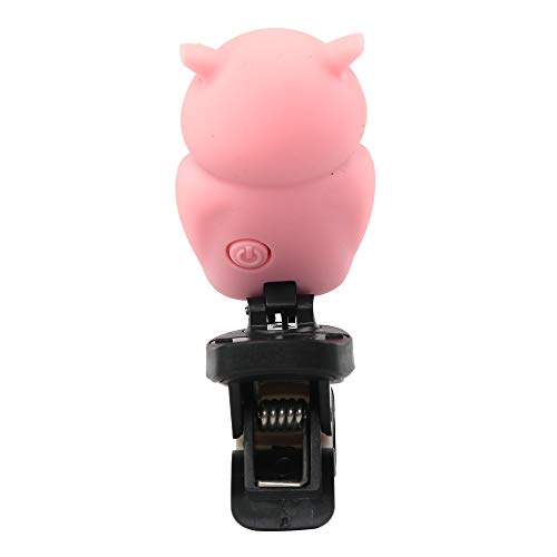SWIFF Guitar Tuner Clip-On with Bright LCD Display for All String Instruments with Bass, Ukulele,Violin Accessories (Owl Pink) - Thumbnail 2