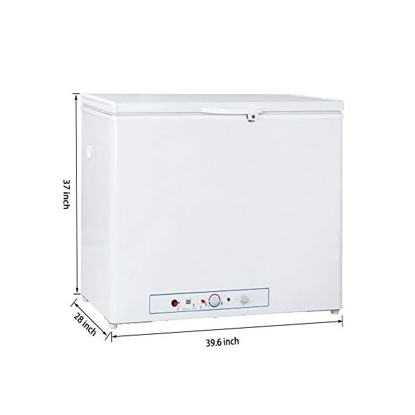 SMETA Propane Freezer Gas/Electric 110v Propane Chest Freezer Outdoor
