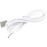 BabyValley DC Charger Compatible for Stylus Pen HyperGear H2O, for SoundBot SB510 3.0 Shower Speaker Barrel Jack 2.0mm Rechargeable USB Charging Cable for Mini S530, for NENRENT S570/Q13 (white1)