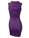 Doublju Womens Sleeveless Ribbed Knit Henley Hoodie Dress with Plus Size