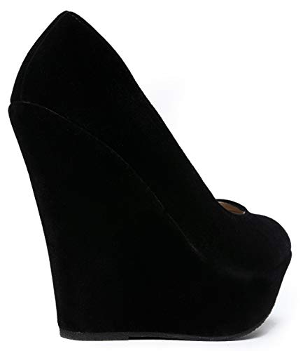 Zooshoo Gorgeous Platform Comfort Shoes Closed Toe Wedge