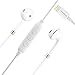 GOODBONG Headphones/Earbuds compatible with i -Phone 7,7 Plus,8,8 Plus,iPhone X, Stereo Sound in Earbuds and Built-In Mic and Volume Control (WHITE)thumb 3