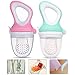 2 Pack Fresh Fruit Silicone Nipple Teething Toy-Fresh Fruit Feeder for kids Bonus 3 Pcs Replacement Silicone Pouches