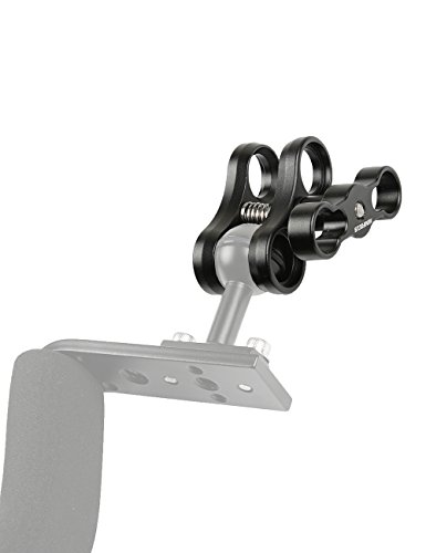 Minifocus Ball Clamp Mount 360 Degree Clip Adapter Bracket Holder for Action Sports Camera Underwater Housing Diving Light Arm connected Accessories