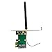 Allytech Wireless Network Ethernet LAN Mini PCI-E Card to PCI-E PCI Express Converter Adapter Antenna WiFi
