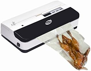 PERISOR Automatic Vacuum Sealer Machine for Food Packaginer Kit, Black and White