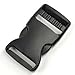 KLOUD City ® 12 pcs black plastic 1.5-inch (38mm) flat side release buckles