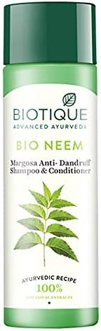 Biotique Margosa Fresh Daily Dandruff Expertise Shampoo and Conditioner for All Hair Types 190 ml I Gandhak (Sulphur)