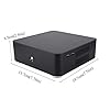Black Aluminum Alloy HTPC Case Mini ITX Computer Case Mini ITX, USB3.0 HTPC case, for MINH-IIX Motherboard for 6.69 * 6…