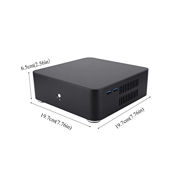 Black Aluminum Alloy HTPC Case Mini ITX Computer Case Mini ITX, USB3.0 HTPC case, for MINH-IIX Motherboard for 6.69 * 6…
