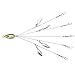 Corki 5 Arms Alabama Umbrella Rig Fishing Lure Bait Rigs with Barrel Swivels for Bass Lures