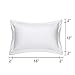 uxcell Pillow Shams Oxford Pillow Cases Egyptian Cotton 300 Thread Count Solid/Plain Pattern Set of 2 Boudoir(12