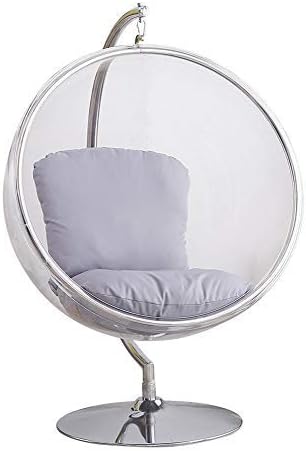 Transparent Bubble Chair, Acrylic Hanging Basket, Ball, Space Chair, Glass Ball Hanging Chair Hanging Swing (A)