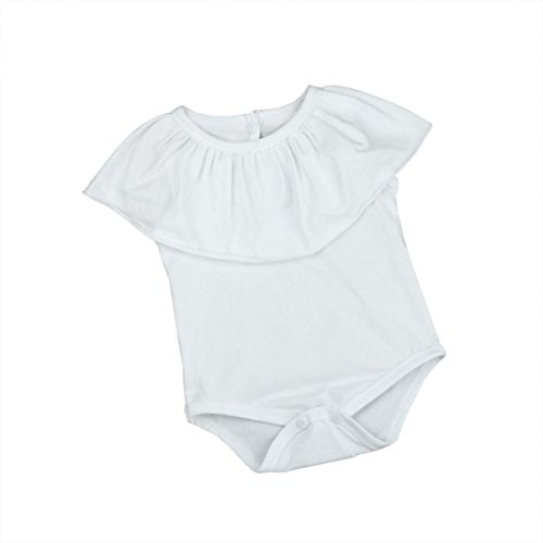 Iuhan Baby Boys Girls Solid Butterfly Sleve Romper Clothes Newborn Outfits Costume
