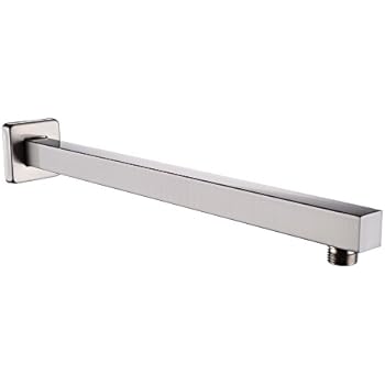 inch shower arm psa4 flange brushed kes nickel replacement bathroom square