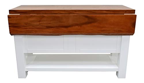 222 Fifth Hunter White Kitchen Island - Thumbnail 4