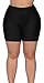 SOCIALA Womens Plus Size Bathing Shorts Tummy Control Swim Shorts Black Swim Bottoms Boardshorts 2X