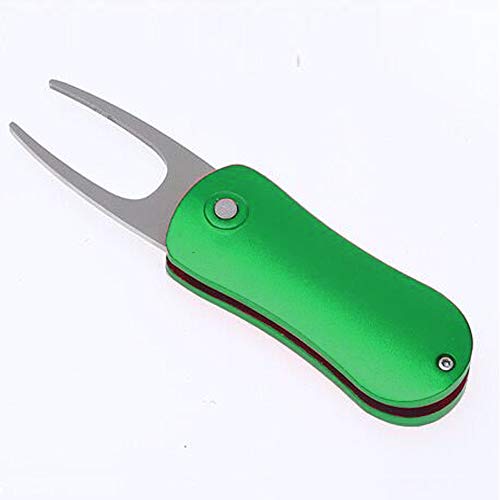 WESTRONG Golf Divot Repair Tool, Foldable Magnetic Pop-up Button Stainless Steel Switchblade with Detachable Golf Ball Marker