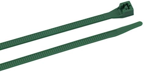 Gardner Bender46-308G Cable Tie, 8 inch, 75 lb, Electrical Wire and Cord Management, Nylon Zip Tie, 100 Pk, Green