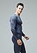 Tesla BU-MHS100-DGY_Large Blank Men's Microfiber Fleece Lined Top & Bottom Set MHS100