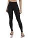 ODODOS Women's Mid Waisted Tummy Control Yoga Pants,Full-Length Leggings with Inner Pockets