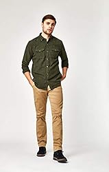 Mavi Mens Zach Regular Rise Straight Leg