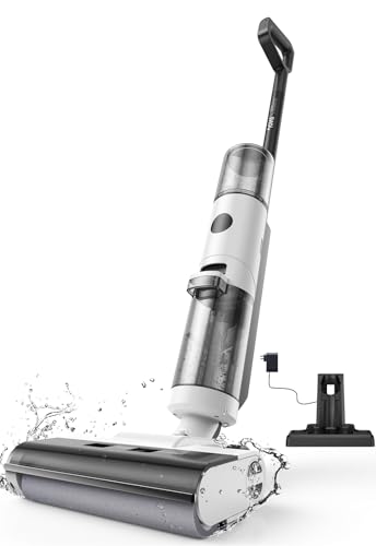 JONR ED12 Wet and Dry Vacuum Cleaner, 4 in 1 Cordless Vacuum Cleaner and Mop, Edge Cleaning Brush, Self-Cleaning Function, 30 min Autonomy, for Hard Floors and Pet Hair.