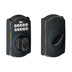 Schlage BE365VCAM716 Aged Bronze Camelot Keypad