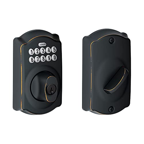 Schlage BE365VCAM716 Aged Bronze Camelot Keypad