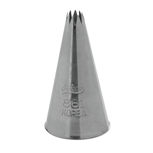 Ateco # 861 - French Star Pastry Tip .19' Opening Diameter- Stainless Steel