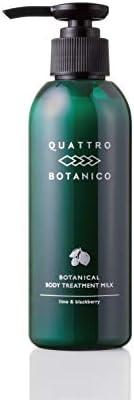 QUATTRO BOTANICO Body Cream Botanical Body Treatment Milk Pump Type Moisturizing Cream Dry Skin Skin Care Men Women Full Body (Approx. 2 Months, 6.1 fl oz (180 ml)