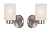 Ciata Lighting Bathroom Light Fixtures Over Mirror, One-Light Brushed Nickel Finish Bathroom Vanity Light Wall Fixture with Frosted Seed Glass Finish