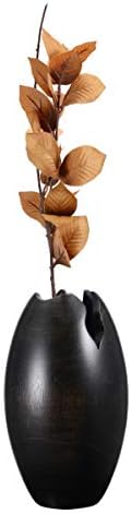 Villacera Wood Vase, Black