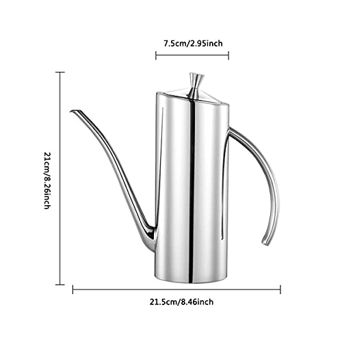 304 Stainless Steel Olive Oil Dispenser,Olive Oil Can Drizzler With