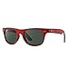 Ray-Ban Junior Kids' 0RJ9035S New Wayfarer Square Sunglasses, Red