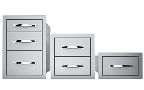 SUNSTONE B-TD18 14-Inch Flush Triple Access Drawer