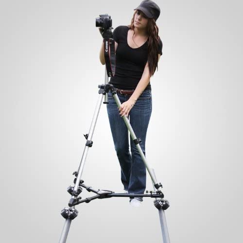 Glide Gear SYL 960 Hybrid Tripod Track Dolly with Swivel Wheels Dollies