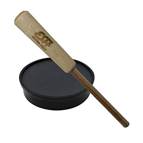 ESH Slate Turkey Pot Call with Hickory Striker and Conditioning Pad Gobbler Turkey Caller with