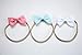 3 Baby Girl Hair Bows on Nylon Headbands | 4