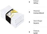 Utopia Kitchen Cloth Napkins 12 Pack 46x46cm White Cotton Blend Washable view 10