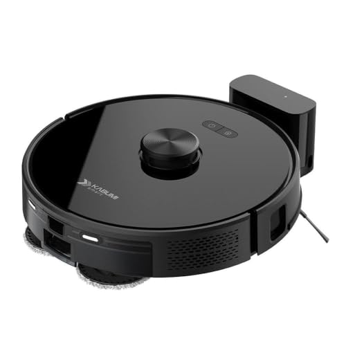 Robô Aspirador de Pó e Passa Pano KABUM! smart K1000 - Mapeia a Laser, 2 MOPs, até 7000Pa, Alexa/Google, BT, Bivolt, Preto - KSAR1000PT