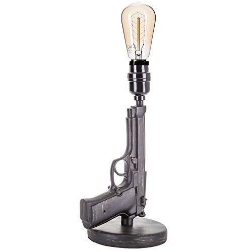 Rustic-Pistol-Tabletop-Lamp-with-Edison-Bulb-Country-Farmhouse-Man-Cave-Decor