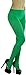 ToBeInStyle Women's Opaque Full Footed Panty Hose Leggings Tights Hosiery - Green - One Size: Regular