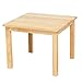 ECR4Kids 24in Square Hardwood Table with 22in Legs, Kids Furniture, Honey