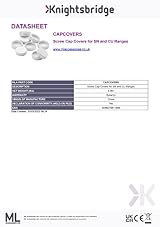 Knightsbridge Screw Cap Covers for SN and CU Ranges White CAPCOVERS view 3